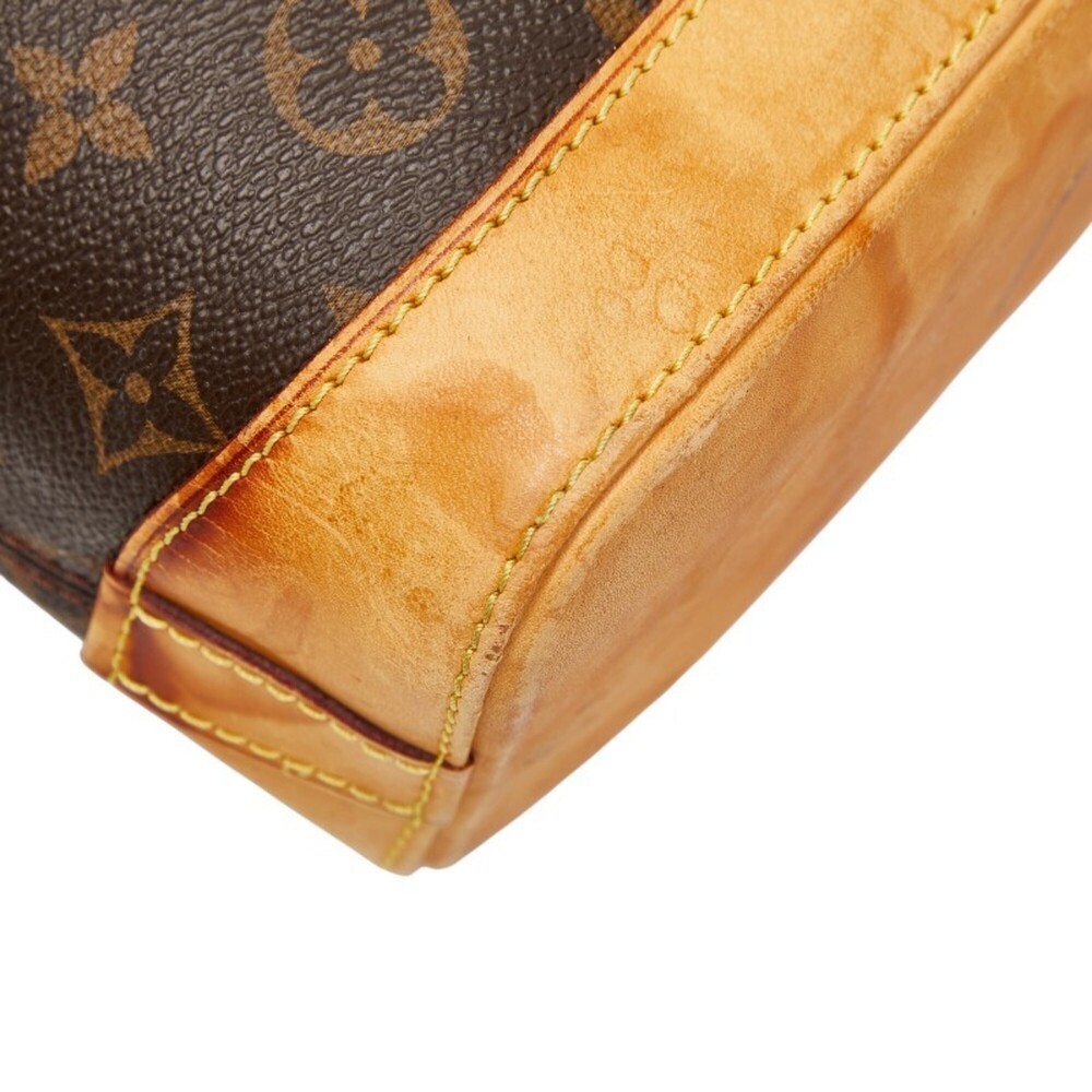 LOUIS VUITTON Authentic Brown Monogram Leather Lockit Tote Bag - Picture 7 of 12